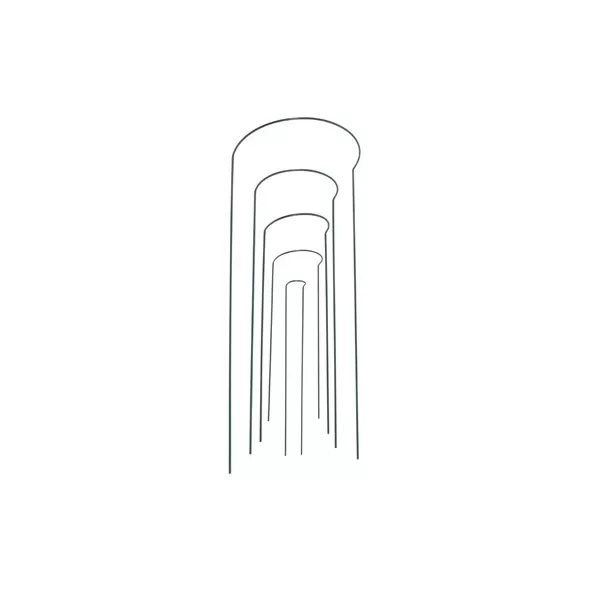 WSP 30"x10" Half Hoop Plant Support