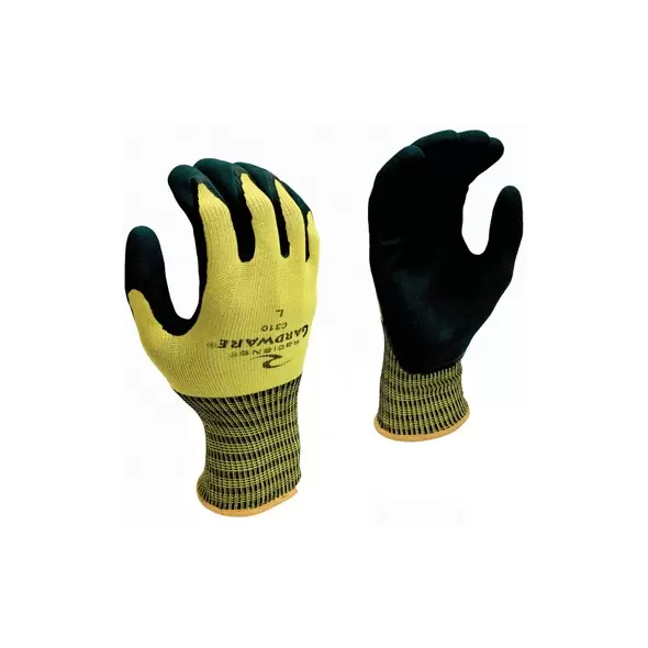 BGC Glove Gardware 13G Green Nylon Double Coat M