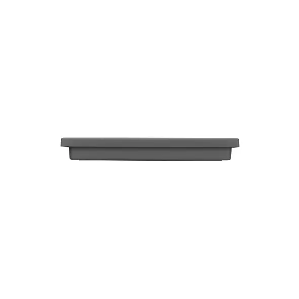HC 15" Square Accent Saucer Black