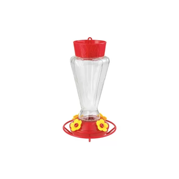 Classic 28oz Royal Glass Hummingbird Feeder 4 Ports