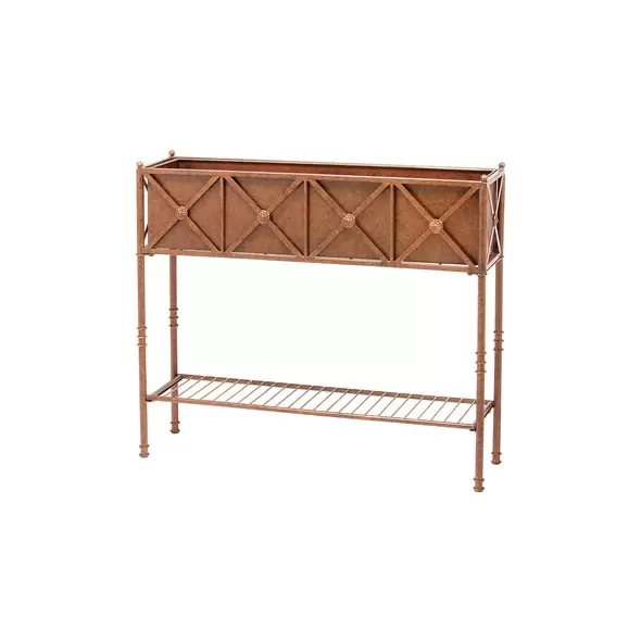 Deer Park 35" Rosette Planter With Tin Liner
