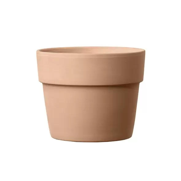 Deroma 5.9" Perfetto Pot No Hole Blush Clay Case Pack