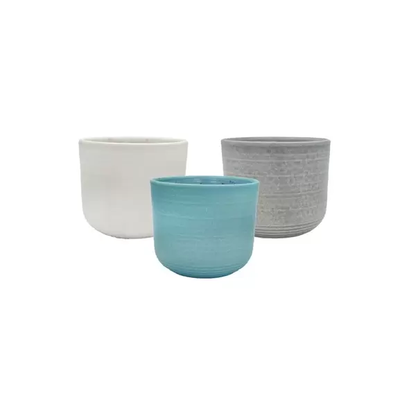 MCarr 8pc 7.1" Smooth Planter Asst Mixed Colors