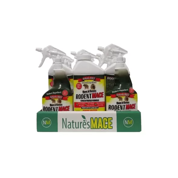 Nature's Mace MiniMace 12pc Rodent Repellent RTU & Concentrate Counter Display
