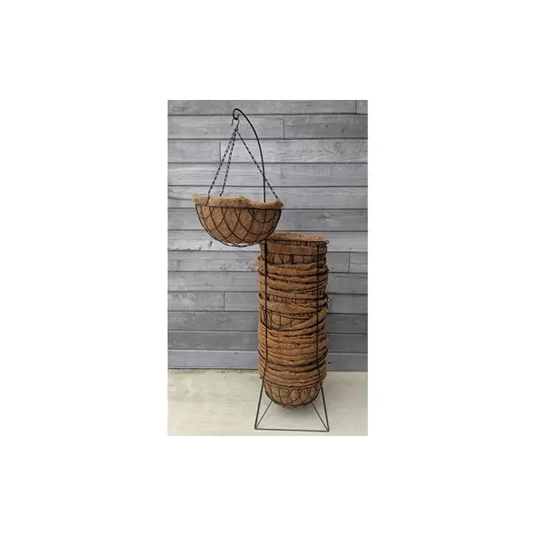 Oregon Wire Pop Rack For 14" Diamond Hanging Baskets Display Rack, Black, Includes 25 Baskets