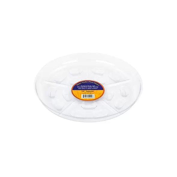 Plant Stand 12" Down Under Saucer Clear