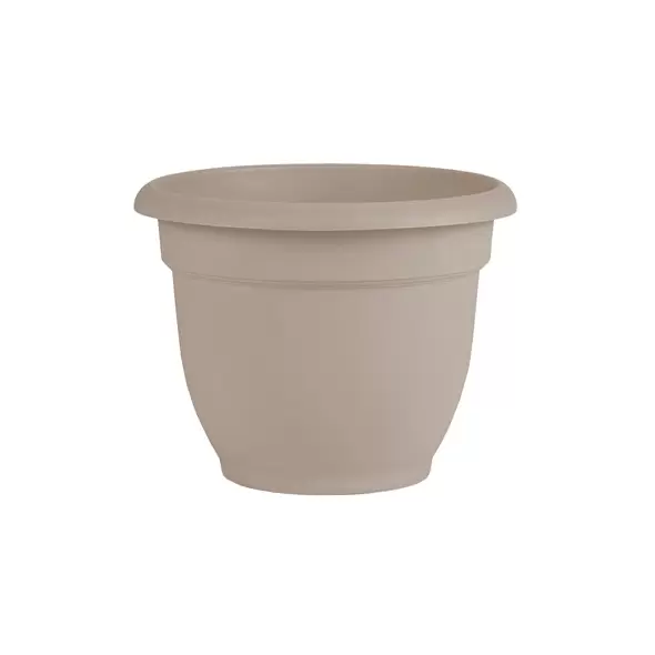 Bloem 10" Ariana w/ Grid Planter Pebble Stone