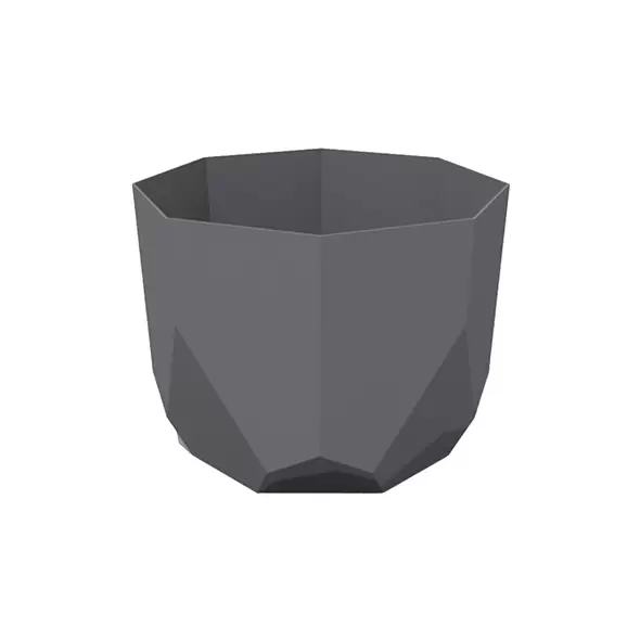 Bloem 8" Tuxton Planter Charcoal