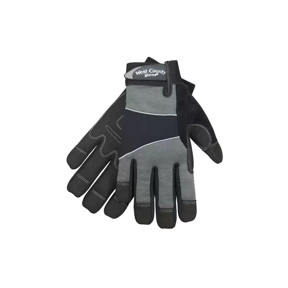 SWI West County Men Work Glove Coal XXL Synthetic Leather Pad Palm