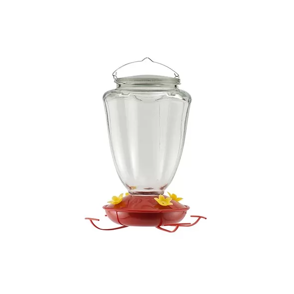 Woodlink Glass Tulip Flower HummingBird Feeder