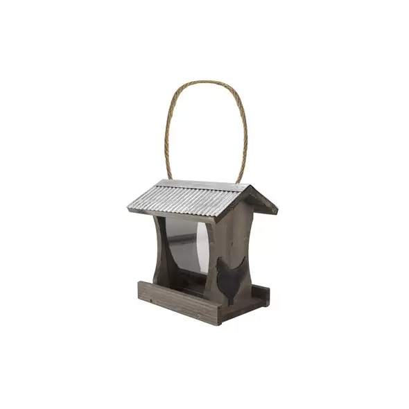 Woodlink Rustic Farmhouse Tall Hopper Feeder Galvanized Roof