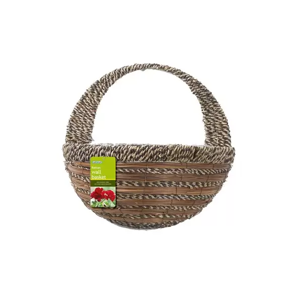 WSP 16" Wall Basket Sisal Rope/ Fern