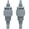 Blue-White Injection Fitting With Connection Nut