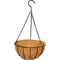 PlantBest 10"/25cm Metal Hanging Basket With Coir Liner