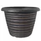 Grower Select 13.00 Stout Round Full Rings Gold Brush on Black 2.94gal 15/CS - 13.3in OD x 9.5in H x 8in BD