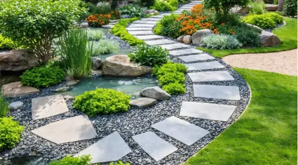 How to Add Water Features and Pathways to Garden Designs