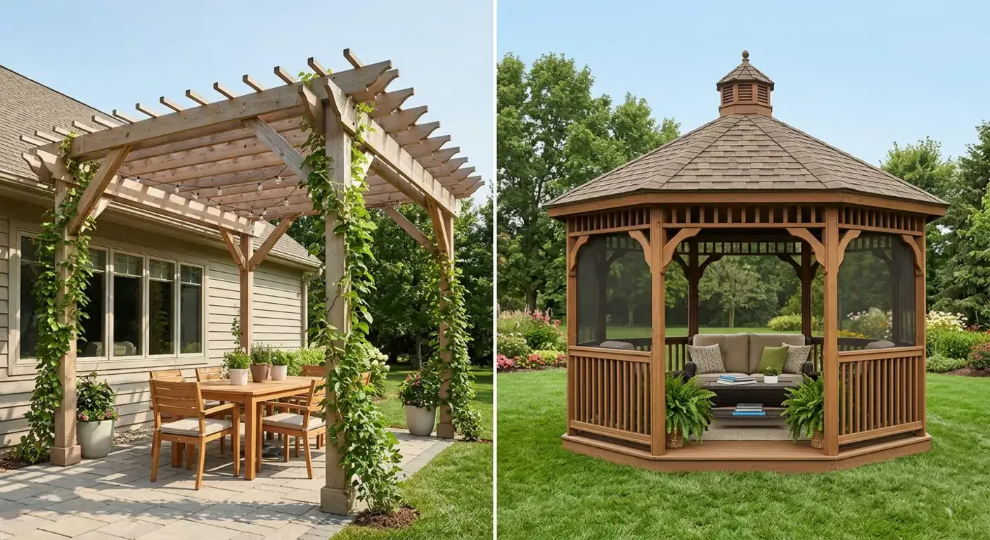 Pergola vs Gazebo: Which Outdoor Structure Is Right for Your Backyard?