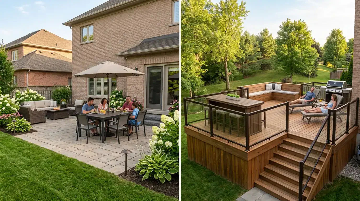 Patio vs Deck: Which Outdoor Living Space Is Better for Your Home?