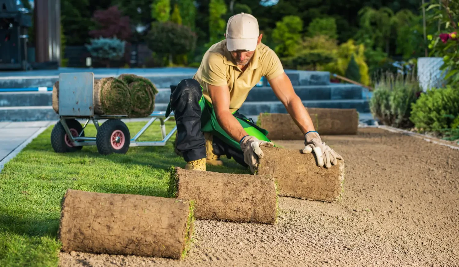 How to lay sod for a lush, green lawn in no time